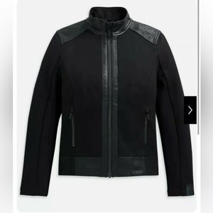 New Harley Davidson Leather & Compression Knit Jacket